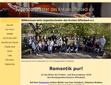 Tablet Screenshot of kreisjugendorchester-of.de